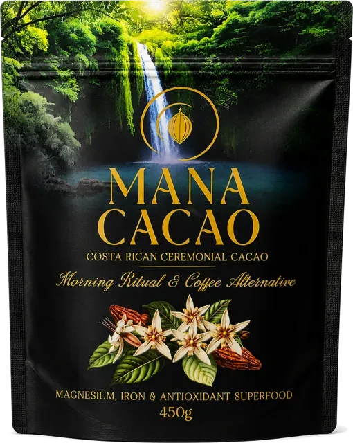 Mana Cacao ceremonial cacao powder, 450g bag